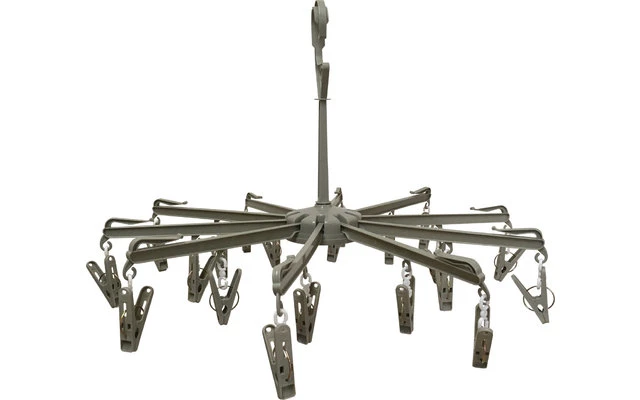 Mini-Wäschespinne Kunststoff 10-armig Inkl. Klammern 4 Mini-Wäschespinne Kunststoff 10-armig Inkl. Klammern – Bild 2