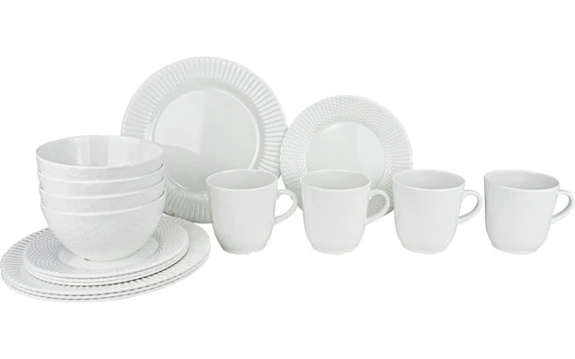 Gimex Royal Edelweiss Antislip Melamin Geschirr-Set 16-tlg. 3 Gimex Royal Edelweiss Antislip Melamin Geschirr-Set 16-tlg.