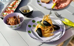 Berger Dots Melamin Geschirr-Set 16-tlg. Rot -Campingkochgeschirr Geschäft 290423 2404219