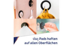 Silwy® Magnet-Pads 5 Cm 4er Set Schwarz -Campingkochgeschirr Geschäft 297963 2516972