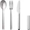 Mepal Bloom Edelstahl Besteck Set Inkl. Kunststoffhülle 3-tlg. Pebble Black -Campingkochgeschirr Geschäft 349265 2655185
