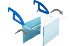 Metaltex Bries Heizungs- Und Balkonwäschetrockner Blau / Weiß -Campingkochgeschirr Geschäft 352244 2435093