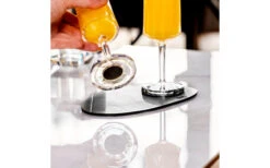 Silwy® Metall Nano Gel Platzset Leder-Look 20 Cm Schwarz -Campingkochgeschirr Geschäft 435600 3104145