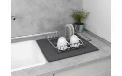 Wenko Mikrofaser Abtropfmatte Miko Blau -Campingkochgeschirr Geschäft 492416 3504791