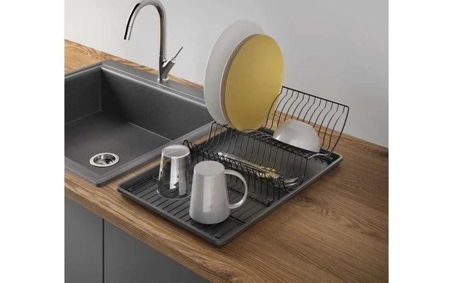 Metaltex Wing-Tex Lava Abtropfgestell Matt Schwarz 3 Metaltex Wing-Tex Lava Abtropfgestell Matt Schwarz