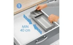 Metaltex Bestecksammler Uni-Fit Grau -Campingkochgeschirr Geschäft 497438 3346473