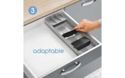 Metaltex Bestecksammler Uni-Fit Grau -Campingkochgeschirr Geschäft 497549 3346485