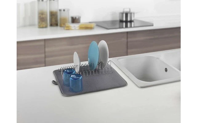 Metaltex Dry-Tex 2-in-1 Abtropfgestell Mit Microfasermatte Silber 7 Metaltex Dry-Tex 2-in-1 Abtropfgestell Mit Microfasermatte Silber – Bild 5