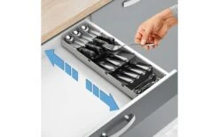 Metaltex Bestecksammler Uni-Fit Grau -Campingkochgeschirr Geschäft 497570 3346491