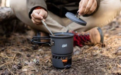 Esbit Trockenbrennstoff Kochset 3teilig Aluminium Mit Stand 585 Ml -Campingkochgeschirr Geschäft 511802 3344570