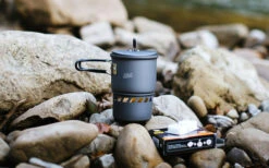 Esbit Trockenbrennstoff Kochset 3teilig Aluminium Mit Stand 585 Ml -Campingkochgeschirr Geschäft 511805 3344576