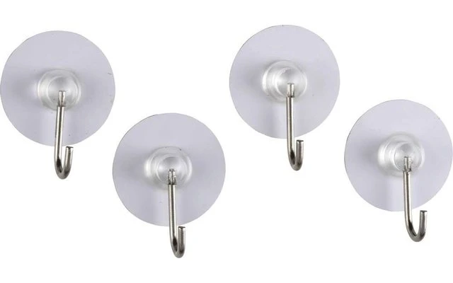 Wenko Static-Loc Nickelhaken Wandhaken Transparent 4er Set 7 Wenko Static-Loc Nickelhaken Wandhaken Transparent 4er Set – Bild 5