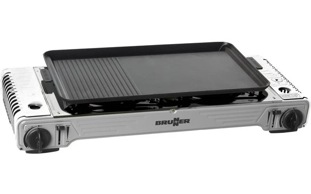 Brunner Devil Double Grill 2-flammiger Kartuschen-Gaskocher 6 Brunner Devil Double Grill 2-flammiger Kartuschen-Gaskocher – Bild 4