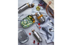 Black+Blum Black And Blum Food Flask Thermobecher 400 Ml Olive -Campingkochgeschirr Geschäft 603087 4340167