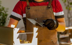 Fennek Grillschürze Gewachst Grau -Campingkochgeschirr Geschäft 605827 4451907