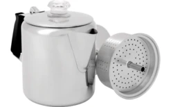 GSI Edelstahl Kaffeekocher Für 6 Tassen Mit Silikon Handgriff 0,9 Liter