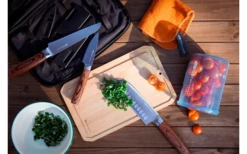 GSI Rakau Gourmet Messer Set Inklusive Schneidebrett Und Messerschärfer 7 Teilig -Campingkochgeschirr Geschäft 659280 4582203