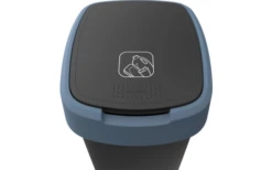 Rotho Twist Abfalleimer Mit Schwing- Und Klappdeckel 25 Liter Dunkelsilber -Campingkochgeschirr Geschäft 689031 4830092