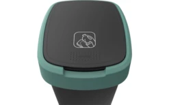 Rotho Twist Abfalleimer Mit Schwing- Und Klappdeckel 25 Liter Dunkelsilber -Campingkochgeschirr Geschäft 689040 4830122