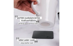 Silwy® Porzellan Magnet-Henkel-Tassen CAMPING 2er-Set Inkl. Metall-Nano-Gel-Pads BLACK (0,27 L) -Campingkochgeschirr Geschäft 693626 4711763