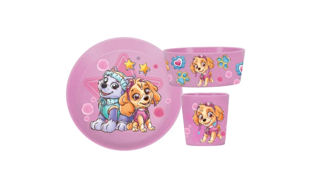Koziol Connect Paw Patrol Geschirr Set 3 Teilig Rosa 5 Koziol Connect Paw Patrol Geschirr Set 3 Teilig Rosa – Bild 3