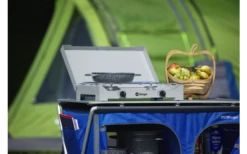 Berger 2-flammiger Gaskocher Silber, Grau 4,6 Kw Ohne Zündsicherung -Campingkochgeschirr Geschäft 797756 5231420